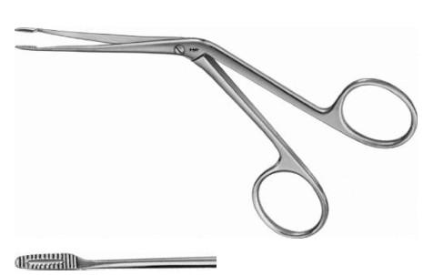 КОРНЦАНГ ДЛЯ ВУШНИХ ТАМПОНІВ ХАРТМАН, ДЕЛІКАТНИЙ, ЗІГНУТИЙ В КОЛІНІ, ПРЯМИЙ, 135 ММ